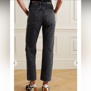 Goldsign The Myra High Waist Straight Leg Cropped Jeans, 25 x 28